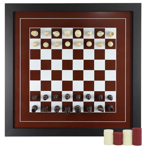 Qryovsa Hängende Dame, Brettspiel, Schachbrettspiel, Wandhalterung, magnetische Wand-Set, vertikale hängende Vitrine, Familienspiel, Kunstdekoration für Zuhause und Büro mit Schachbrett Qryovsa Hängende Dame, Brettspiel, Schachbrettspiel, Wandhalterung, magnetische Wand-Set, vertikale hängende Vitrine, Familienspiel, Kunstdekoration für Zuhause und Büro mit Schachbrett von Qryovsa