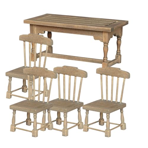 1/12 Dollhouses Esstisch Und Stuhl Ideal Für Miniatur Wohnzimmerszene Und Kinder Rollenspiele Spieleprops Dollhouses Möbel 1/12 Dollhouses Esstisch Und Stuhl Ideal Für Miniatur Wohnzimmerszene Und Kinder Rollenspiele Spieleprops Dollhouses Möbel von Qsvbeeqj