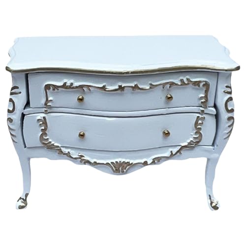 1:12 Skala Holzpuppenhäuser Kabinett European Gold Trim Design 2 Schubladen Für Accessoire Organization Gold Trimmed Dollhouses Accessoires 1:12 Skala Holzpuppenhäuser Kabinett European Gold Trim Design 2 Schubladen Für Accessoire Organization Gold Trimmed Dollhouses Accessoires von Qsvbeeqj