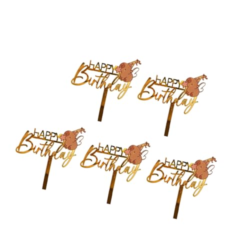 5 Stück Acryl Tier Kuchendekorationen Cupcake Ornament Tier Cartoon Party Dekoration für Kinder Erwachsene Lange Cartoon Party Dekoration 5 Stück Acryl Tier Kuchendekorationen Cupcake Ornament Tier Cartoon Party Dekoration für Kinder Erwachsene Lange Cartoon Party Dekoration von Qsvbeeqj