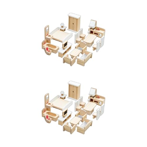 Dollhouses Dekoration Wohnzimmer Schlafzimmer Szene Miniaturmöbelmodell Set Für Kinder So Tun Spielen Interaktion Spielzeug So DASS Spiel Accessoires Spielen. Accessoires von Qsvbeeqj
