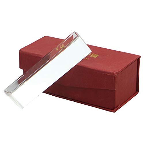 Kristall Optisches Glas Dreieck Prisma für Lehre Lichtspektrum Physik und Foto Fotografie Prisma 10cm 10cm Kristall von Qsvbeeqj