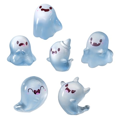 Praktisches 6-teiliges Halloween-Spektor zum Aufstellen von Heimdekorationszubehör für Kostümpartys und Themenveranstaltungen von Qsvbeeqj