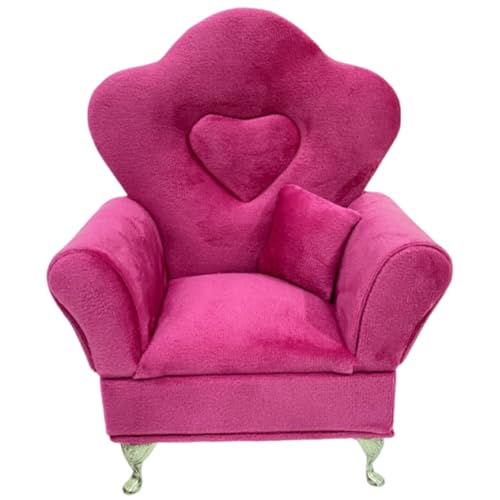 Puppenhäuser Sofa-Zubehör, Maßstab 1:12, Schmuck-Organizer und Ausstellungsstück, Miniatur-Puppenhäuser, Möbel, Samtsofa von Qsvbeeqj