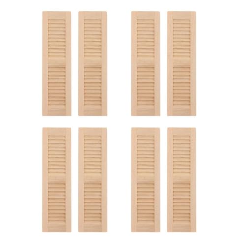 Qsvbeeqj 1/12 Miniaturblinden Realistische Puppenhausmöbel Wohnzimmer Küchenszene Display Fenster Für Handwerksprojekt Miniatur Holzblinder Für Doll House von Qsvbeeqj