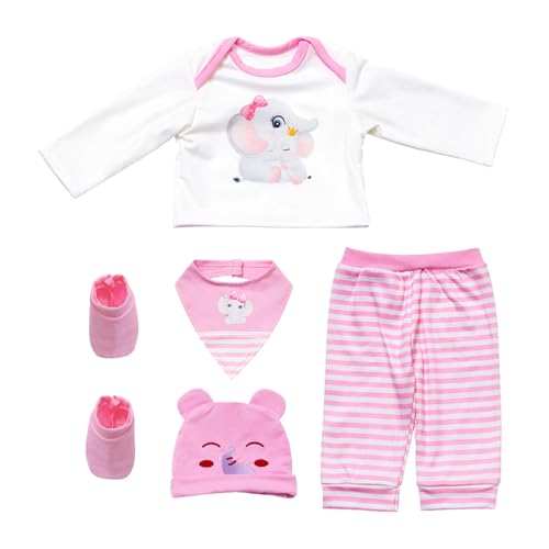 Qsvbeeqj 18 Zoll Puppenkleidung Set Soft Fabric Waschboren Wiedergeborene Outfit Mit Cartoon Muster Für Kinder Rollenspiele So Tun Spielepuppenkleidungsstücke Qsvbeeqj 18 Zoll Puppenkleidung Set Soft Fabric Waschboren Wiedergeborene Outfit Mit Cartoon Muster Für Kinder Rollenspiele So Tun Spielepuppenkleidungsstücke von Qsvbeeqj
