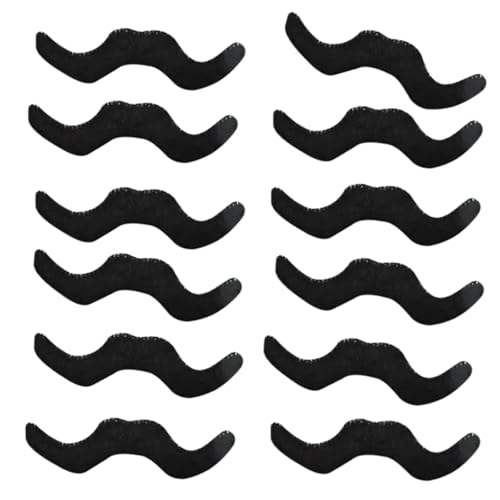 Qsvbeeqj 48 künstliche Bärte, Schnurrbärte, Halloween-Kostüm, Dekoration für Halloween, Weihnachten, Cosplay, selbstklebende Bartschnurrbärte, Neuheit Schnurrbart Qsvbeeqj 48 künstliche Bärte, Schnurrbärte, Halloween-Kostüm, Dekoration für Halloween, Weihnachten, Cosplay, selbstklebende Bartschnurrbärte, Neuheit Schnurrbart von Qsvbeeqj