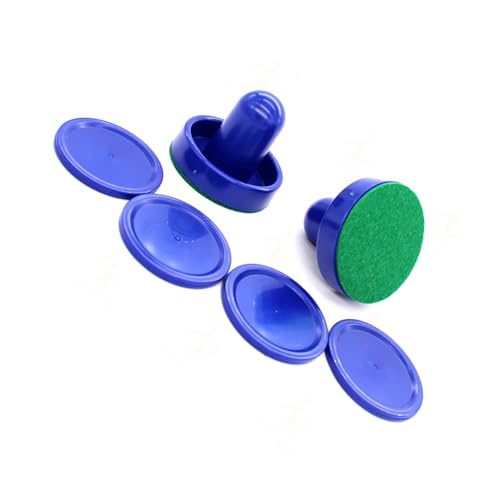 Qsvbeeqj Air Hockey Paddel Und 4 Pucks Set Durabled Plastics Tischschieber Austausch Für Spieltische Erwachsene Kinder Tischschubschubset von Qsvbeeqj