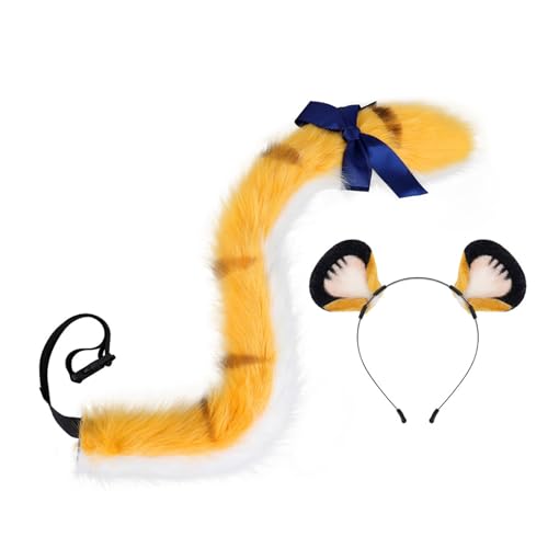 Qsvbeeqj Animal Ohrstirnband Und Tierschwanz Set Halloween Tierkostüm Accessoires Für Kid Adult Halloween Weihnacht Cosplay Fantasy Rollenspiele Tierohren Und Schwanz Qsvbeeqj Animal Ohrstirnband Und Tierschwanz Set Halloween Tierkostüm Accessoires Für Kid Adult Halloween Weihnacht Cosplay Fantasy Rollenspiele Tierohren Und Schwanz von Qsvbeeqj