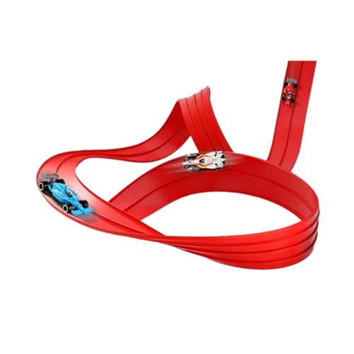Qsvbeeqj Assembly Gravities Powered Racing Track Car Toy Mit Anpassbarer Strecke Für Kinder STEM Lernfähigkeit Verbesserung Der Aluminiumlegierung Rennsportwagen Spielzeug von Qsvbeeqj