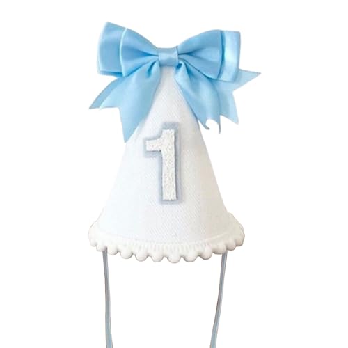 Qsvbeeqj Baby Geburtstag Hut aus weichem Stoff für Party und Fotoshootings, Alter 1 Jahr, Baby, Cosplay, Kopfschmuck für Fotos, Baby, Geburtstag, Hut von Qsvbeeqj