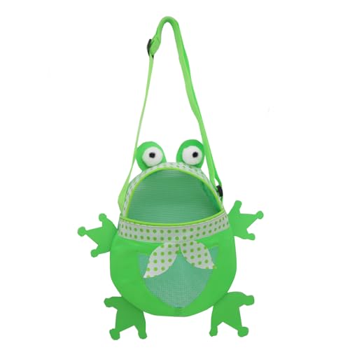 Qsvbeeqj Beach Toy Bags Schöne Frösche Formen Muschelbeutel Muschel Sammeln Sie Taschen Mit Einstellbaren Tragetilfen von Qsvbeeqj