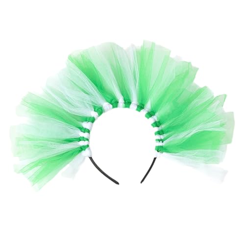 Qsvbeeqj Buntes Tüll-Stirnband, Kostüm-Haarschmuck, modisches Haarteil für Motto-Party, Kostüm und Festival-Feiern Qsvbeeqj Buntes Tüll-Stirnband, Kostüm-Haarschmuck, modisches Haarteil für Motto-Party, Kostüm und Festival-Feiern von Qsvbeeqj
