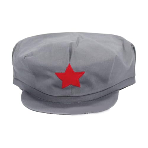 Qsvbeeqj Chinesischer Hut mit auffälligem fünfzackigem Stern für Cosplay-Auftritte und Enthusiasten Qsvbeeqj Chinesischer Hut mit auffälligem fünfzackigem Stern für Cosplay-Auftritte und Enthusiasten von Qsvbeeqj