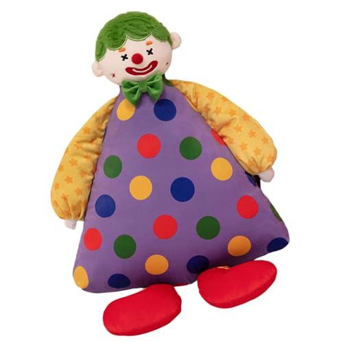 Qsvbeeqj Clown Charakter Plüschspielzeugwurf Wurfkissen Gefülltes Spielzeug Für Kinderzimmer Dekoration Und Eltern Kids Family Trip Kuschely Spielzeug Reiseplüschspielzeug Für Kinder von Qsvbeeqj