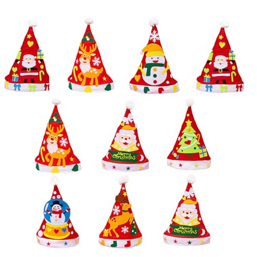 Qsvbeeqj Cosplay Weihnachtsmütze Urlaub Weihnachten Hut für Erwachsene Unisex Weihnachtstasche für Neujahr Erwachsene Teenager Hüte Erwachsene Hüte Männer Frauen Familie von Qsvbeeqj