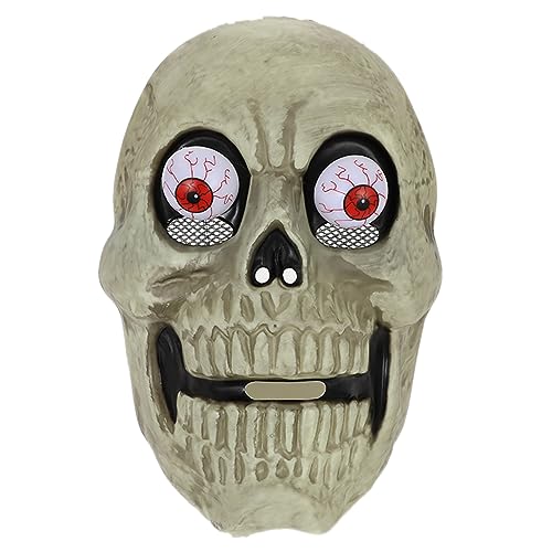 Qsvbeeqj Damen Herren Festival Schädel Maskerade Party Tanzkostüme Halloween Vollgesichtskopfbedeckung Halloween Schädel Vollgesichtsmaskerade Party Gruseliger Kopf Skelett Kopfbedeckung von Qsvbeeqj