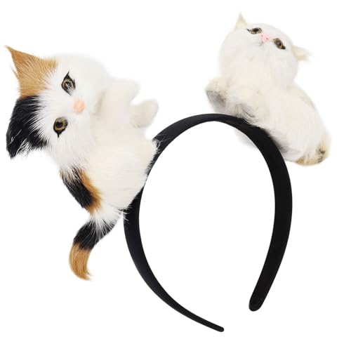 Qsvbeeqj Dehnbares Haarband mit Cartoon-Tierohren, benutzerfreundlich, Stoff-Haarband, Fotografie-Requisiten für Cosplay, Sportveranstaltungen, Cartoon-Tier-Haarband für Kinder von Qsvbeeqj