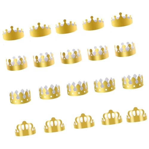 Qsvbeeqj Dekorative Geburtstagsparty-Hüte, für Kinder, Erwachsene, Festivals, Veranstaltungen, weiche Kanten, mehrere Designs erhältlich, einfache Montage, Party-Kronen, 20 Stück Qsvbeeqj Dekorative Geburtstagsparty-Hüte, für Kinder, Erwachsene, Festivals, Veranstaltungen, weiche Kanten, mehrere Designs erhältlich, einfache Montage, Party-Kronen, 20 Stück von Qsvbeeqj