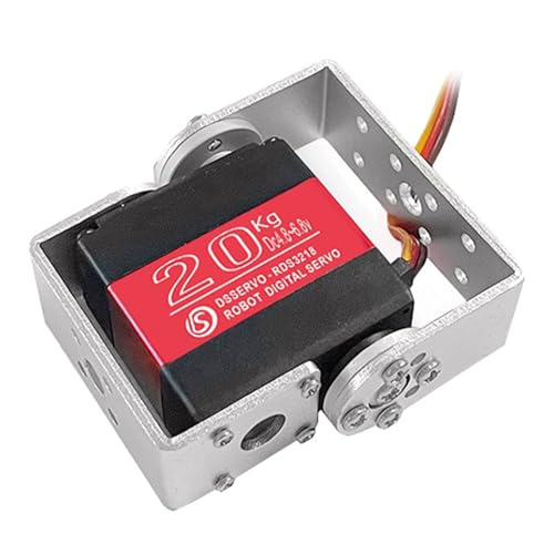 Qsvbeeqj Digitaler Servomotor in Industriequalität, 20 kg, Doppelwellen-Design, industrielle Automatisierung, Teil für Roboter und Metallgetriebe-Servo mit hohem Drehmoment Qsvbeeqj Digitaler Servomotor in Industriequalität, 20 kg, Doppelwellen-Design, industrielle Automatisierung, Teil für Roboter und Metallgetriebe-Servo mit hohem Drehmoment von Qsvbeeqj