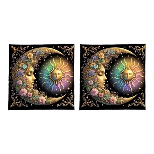 Qsvbeeqj Divinationen Tischdecke Mond Sonne Astrologie Tarotkarte Tischdecke Altäre Stoff Givinationen Brettspiel Accessoire Altäre Tarotskarte Tuch Qsvbeeqj Divinationen Tischdecke Mond Sonne Astrologie Tarotkarte Tischdecke Altäre Stoff Givinationen Brettspiel Accessoire Altäre Tarotskarte Tuch von Qsvbeeqj