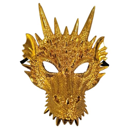 Qsvbeeqj Drachenkopf für Kinder Erwachsene Halloween Festival Party Drache Cosplay Halloween Kostüm von Qsvbeeqj
