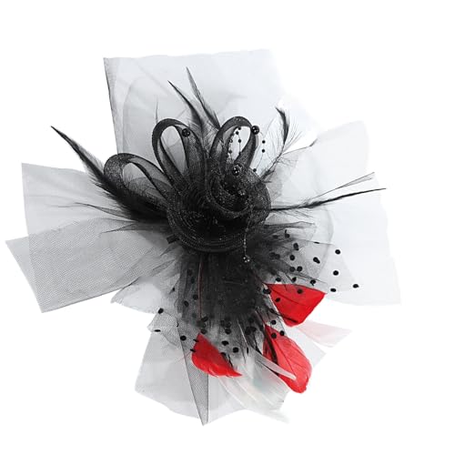 Qsvbeeqj Einzigartiger Fascinator, Hut, Haarteil, minimalistisches Styling, Haarreifen, Halloween, Kopfbedeckung für Feiertage Qsvbeeqj Einzigartiger Fascinator, Hut, Haarteil, minimalistisches Styling, Haarreifen, Halloween, Kopfbedeckung für Feiertage von Qsvbeeqj