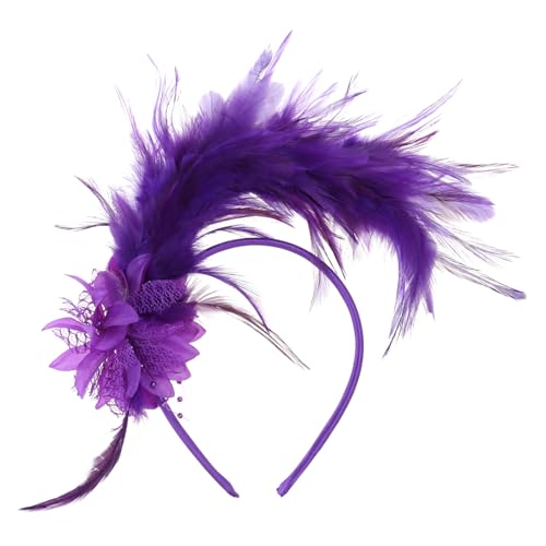 Qsvbeeqj Fascinator Stirnband für TeaParty Rollenspiel Kostüm Zubehör 1920er Jahre Haarband Karneval Party Rollenspiel Kopfschmuck Qsvbeeqj Fascinator Stirnband für TeaParty Rollenspiel Kostüm Zubehör 1920er Jahre Haarband Karneval Party Rollenspiel Kopfschmuck von Qsvbeeqj