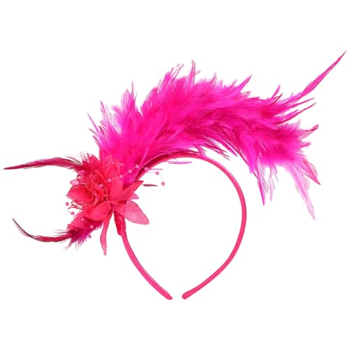 Qsvbeeqj Fascinator Stirnband für TeaParty Rollenspiel Kostüm Zubehör 1920er Jahre Haarband Karneval Party Rollenspiel Kopfschmuck Qsvbeeqj Fascinator Stirnband für TeaParty Rollenspiel Kostüm Zubehör 1920er Jahre Haarband Karneval Party Rollenspiel Kopfschmuck von Qsvbeeqj