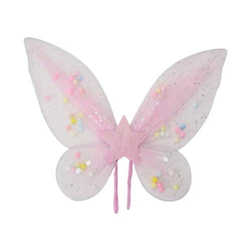 Qsvbeeqj Feen-Prinzessinnen-Kostüme für Kinder, Mädchen, Schmetterlingsflügel, Tutus, Party, Cosplay, Requisiten für Halloween, Bühnenrequisiten Qsvbeeqj Feen-Prinzessinnen-Kostüme für Kinder, Mädchen, Schmetterlingsflügel, Tutus, Party, Cosplay, Requisiten für Halloween, Bühnenrequisiten von Qsvbeeqj