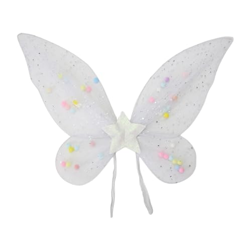 Qsvbeeqj Feen-Prinzessinnen-Kostüme für Kinder, Mädchen, Schmetterlingsflügel, Tutus, Party, Cosplay, Requisiten für Halloween, Bühnenrequisiten Qsvbeeqj Feen-Prinzessinnen-Kostüme für Kinder, Mädchen, Schmetterlingsflügel, Tutus, Party, Cosplay, Requisiten für Halloween, Bühnenrequisiten von Qsvbeeqj