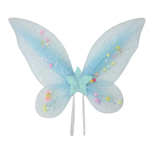 Qsvbeeqj Feen-Prinzessinnen-Kostüme für Kinder, Mädchen, Schmetterlingsflügel, Tutus, Party, Cosplay, Requisiten für Halloween, Bühnenrequisiten Qsvbeeqj Feen-Prinzessinnen-Kostüme für Kinder, Mädchen, Schmetterlingsflügel, Tutus, Party, Cosplay, Requisiten für Halloween, Bühnenrequisiten von Qsvbeeqj