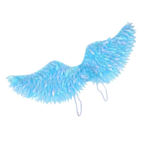 Qsvbeeqj Feenflügel für Kinder Mädchen Feen Schmetterling Flügel Glitzer Kostüm Halloween Verkleiden Party Gefallen Verkleiden Kostüm, quiet shade-clematis blue, Rozmiar uniwersalny Qsvbeeqj Feenflügel für Kinder Mädchen Feen Schmetterling Flügel Glitzer Kostüm Halloween Verkleiden Party Gefallen Verkleiden Kostüm, quiet shade-clematis blue, Rozmiar uniwersalny von Qsvbeeqj