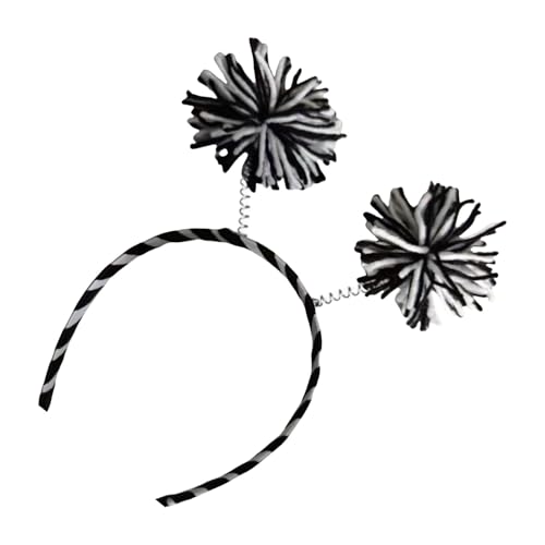Qsvbeeqj Fell Pompons Haarband für Karneval Party Unabhängigkeitstage Feier Spaß Kopfband für Festival Veranstaltung Treffen Urlaub Feste Kopfbedeckung von Qsvbeeqj