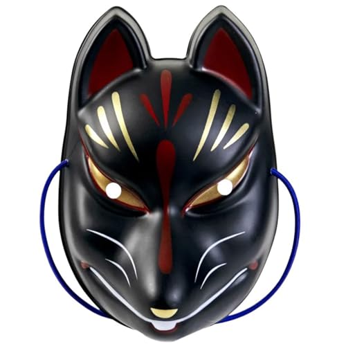 Qsvbeeqj Füchse Maskerade Japanische Anime Cosplays Tierparty Vollgesicht für Halloween Partys Füchse Maskerade Halloween Vollgesicht Anime Cosplays von Qsvbeeqj