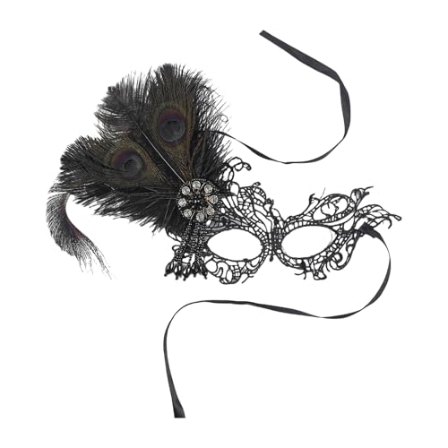 Qsvbeeqj Funkelnde Strasssteine, verziert mit halbem Gesicht, bequem für Kostümbälle, Motto-Partys und Bühnenauftritte, Federverzierter Tanz Qsvbeeqj Funkelnde Strasssteine, verziert mit halbem Gesicht, bequem für Kostümbälle, Motto-Partys und Bühnenauftritte, Federverzierter Tanz von Qsvbeeqj