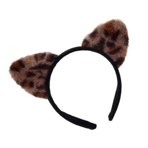 Qsvbeeqj Haarreif mit Katzenohren, Tiermuster, für Damen und Mädchen, Cosplay, für Musik, Festival, Urlaub, Party, Requisiten, Make-up, Haarband Qsvbeeqj Haarreif mit Katzenohren, Tiermuster, für Damen und Mädchen, Cosplay, für Musik, Festival, Urlaub, Party, Requisiten, Make-up, Haarband von Qsvbeeqj