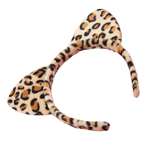 Qsvbeeqj Haarreif mit Leopardenmuster, Cartoon-Kätzchen, auffälliger Kopfschmuck für Halloween, Cosplay, Rollenspiele Qsvbeeqj Haarreif mit Leopardenmuster, Cartoon-Kätzchen, auffälliger Kopfschmuck für Halloween, Cosplay, Rollenspiele von Qsvbeeqj