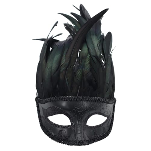 Qsvbeeqj Halloween-Cosplay-Maskerade, gefiedert, Cosplay für Damen und Herren, Maskerade, Halloween-Verkleidungszubehör Qsvbeeqj Halloween-Cosplay-Maskerade, gefiedert, Cosplay für Damen und Herren, Maskerade, Halloween-Verkleidungszubehör von Qsvbeeqj