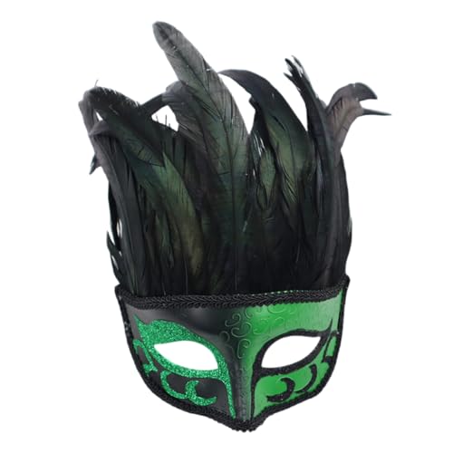 Qsvbeeqj Halloween-Cosplay-Maskerade, gefiedert, Cosplay für Damen und Herren, Maskerade, Halloween-Verkleidungszubehör Qsvbeeqj Halloween-Cosplay-Maskerade, gefiedert, Cosplay für Damen und Herren, Maskerade, Halloween-Verkleidungszubehör von Qsvbeeqj