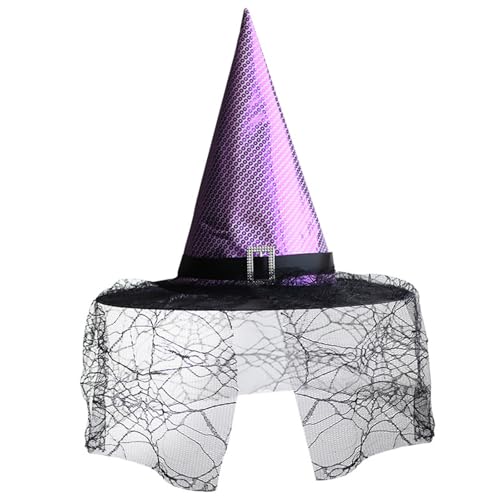 Qsvbeeqj Halloween-Hexenhut für Kinder und Erwachsene, Halloween-Party, Cosplay, Kostüm, Requisiten, Hexenhut für Halloween-Party Qsvbeeqj Halloween-Hexenhut für Kinder und Erwachsene, Halloween-Party, Cosplay, Kostüm, Requisiten, Hexenhut für Halloween-Party von Qsvbeeqj