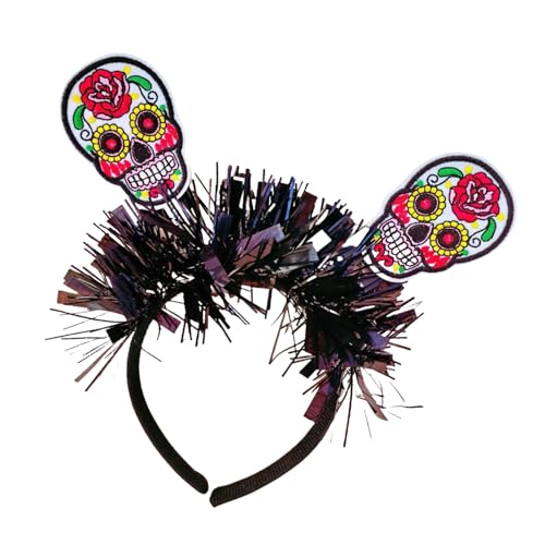 Qsvbeeqj Halloween-Skelett-Stirnband, verstellbare Größe, Schädel-Haar-Accessoire, Cosplay, Kopfbedeckung, Kopfbedeckung für Kostümpartys Qsvbeeqj Halloween-Skelett-Stirnband, verstellbare Größe, Schädel-Haar-Accessoire, Cosplay, Kopfbedeckung, Kopfbedeckung für Kostümpartys von Qsvbeeqj