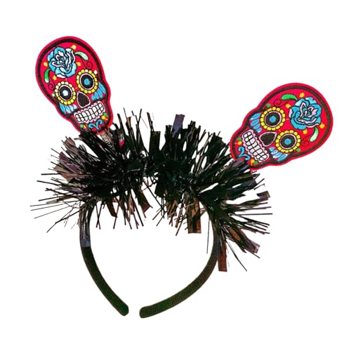Qsvbeeqj Halloween-Skelett-Stirnband, verstellbare Größe, Schädel-Haar-Accessoire, Cosplay, Kopfbedeckung, Kopfbedeckung für Kostümpartys Qsvbeeqj Halloween-Skelett-Stirnband, verstellbare Größe, Schädel-Haar-Accessoire, Cosplay, Kopfbedeckung, Kopfbedeckung für Kostümpartys von Qsvbeeqj