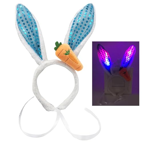 Qsvbeeqj Hasenohr-Stirnband, Rollenspiel-Kostüm, Haarreif, Party-Kopfschmuck, Maskeraden, Kopfbedeckung, Kinder-Animationszubehör von Qsvbeeqj