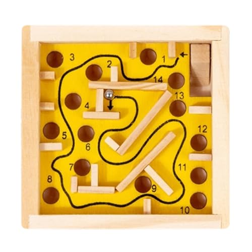 Qsvbeeqj Holzbalance Maze Game Walking Perlen Puzzlespielzeug Mit Herausfordernden Wegen Für Kinder Lernen Spielzeug Um Weltraum Denk Handkoordinationstraining Zu Entwickeln von Qsvbeeqj