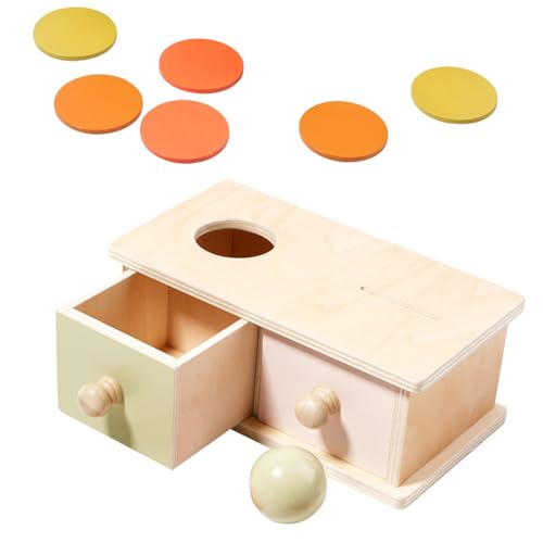 Qsvbeeqj Holzmünzkugel Dropbox Bildungsspielzeug Für Kinder Frühes Lernen Zählen Sortieraktivität Klassenzimmer Materialien von Qsvbeeqj