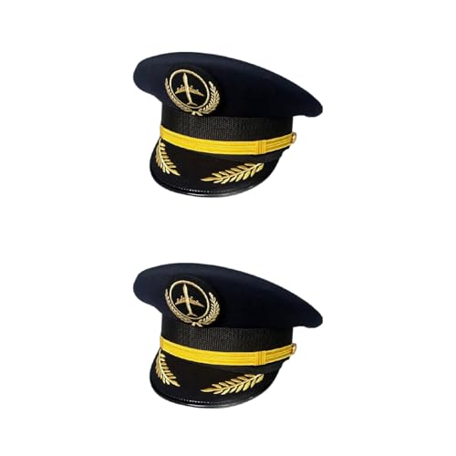Qsvbeeqj Hut Kapitän für Erwachsene Hüte Kostüm Cosplay Kostüm Uniform Hüte Bulk von Qsvbeeqj