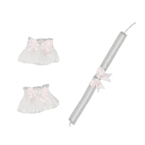Qsvbeeqj Katzen-Kostüm-Zubehör, Lolitas, Spitzenmanschette, Armbänder, Halsband, Halskette, Halloween, Cosplay, Kostüme, Erwachsene und Kinder Qsvbeeqj Katzen-Kostüm-Zubehör, Lolitas, Spitzenmanschette, Armbänder, Halsband, Halskette, Halloween, Cosplay, Kostüme, Erwachsene und Kinder von Qsvbeeqj