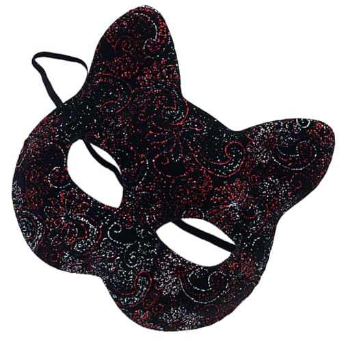 Qsvbeeqj Katzengesicht, Halloween-Katzen-Kostüm, Dekoration, Maskerade für Damen und Herren, Maskerade, Halloween, zum Bemalen Qsvbeeqj Katzengesicht, Halloween-Katzen-Kostüm, Dekoration, Maskerade für Damen und Herren, Maskerade, Halloween, zum Bemalen von Qsvbeeqj
