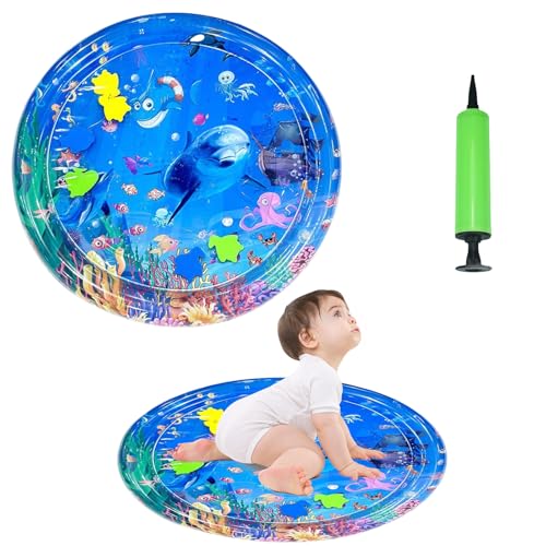 Qsvbeeqj Kühlmatte für Katzen, sensorische Spielmatte für Hunde, aufblasbares Bett für Nickerchen, sensorisches Spiel, aufblasbares Wasserkissen für Kinder von Qsvbeeqj
